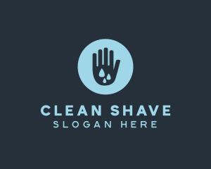 Water Clean Hand logo design