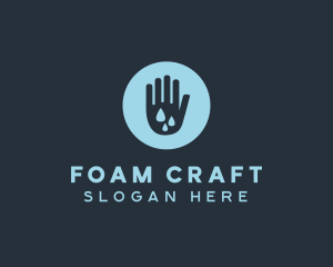 Water Clean Hand logo design