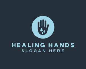 Water Clean Hand logo design