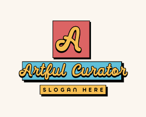 Geometric Retro Art logo design