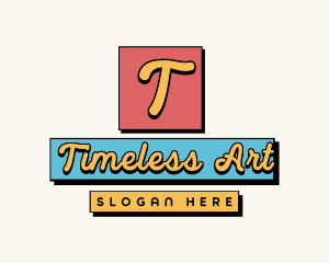 Geometric Retro Art logo design