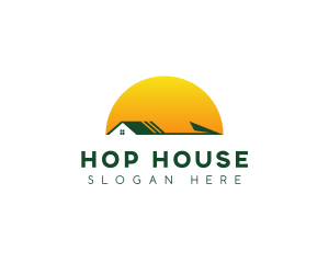 Sunset Arrow House logo design