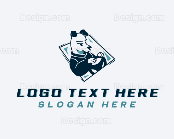 Dog Auto Driving Logo