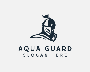 Knight Armor Helmet logo design