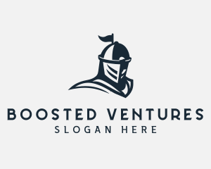 Knight Armor Helmet logo design