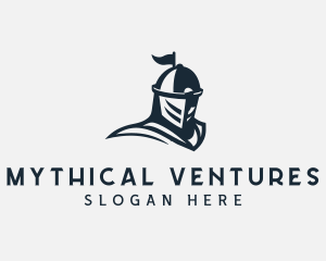 Knight Armor Helmet logo design