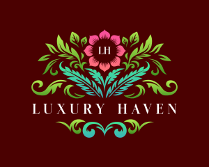 Luxury Flower Boutique logo design