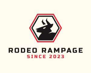 Bull Steakhouse Rodeo logo design