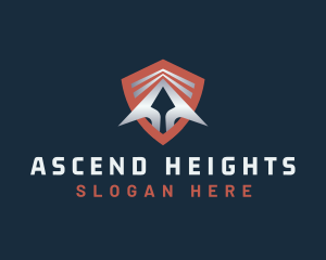 Arrow Shield Protection logo design