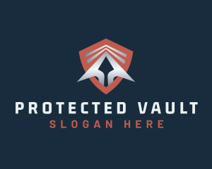 Arrow Shield Protection logo design