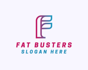 Logistics Courier Letter F logo design