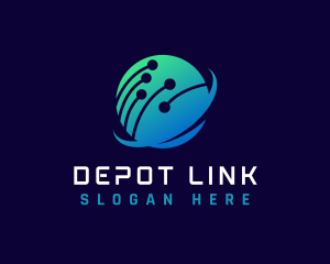 Link Network Technology logo design