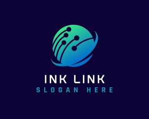 Link Network Technology logo design