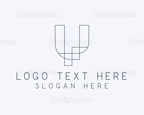 Modern Architecture Letter U Logo