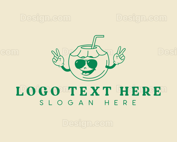 Coconut Juice Sunglasses Logo