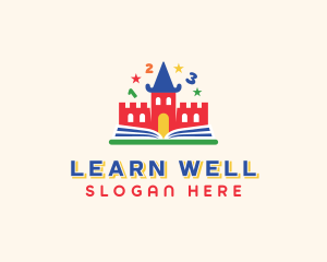 Kindergarten Child Learning logo design