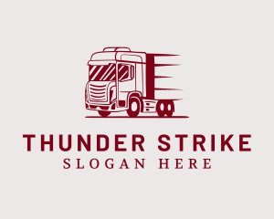 Red Freight Trucking Logo