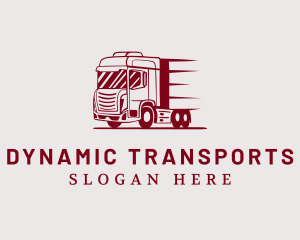 Red Freight Trucking logo design