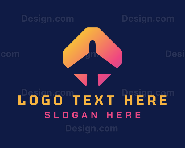 Gradient Logistics Airplane Logo