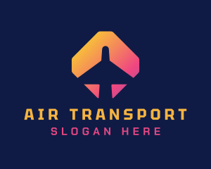 Gradient Logistics Airplane  logo design