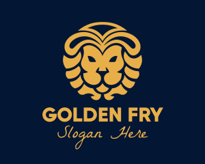 Golden Lion Luxury logo design