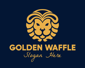 Golden Lion Luxury logo design