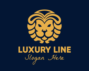 Golden Lion Luxury logo design