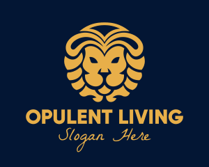 Golden Lion Luxury logo design