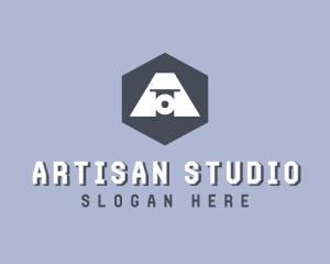 Photography Studio Letter A logo design