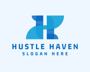 Startup Business Letter H logo design