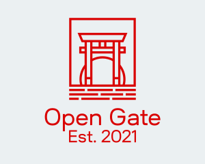 Japanese Torii Gate  logo design