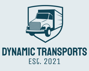 Delivery Transport Truck logo design