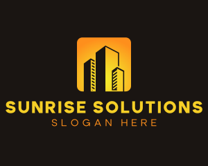 Real Estate Developer Building logo design