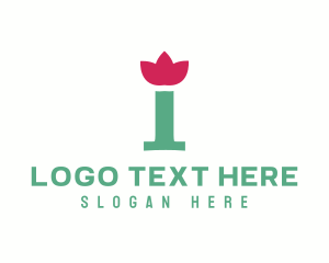 Green & Pink Floral I logo