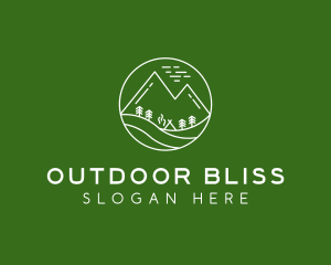 Outdoor Mountain Camp  logo design