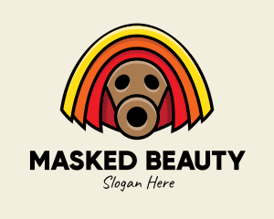 African Tribal Mask logo