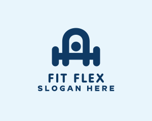 Fitness Gym Weightlifter logo design