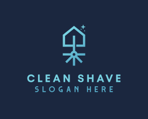 Clean Broom Housekeeping logo design