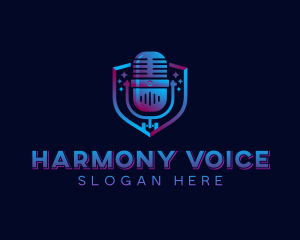 Studio Singer Microphone logo design