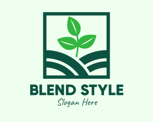 Organic Plant Seedling logo design