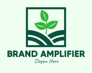 Organic Plant Seedling logo design