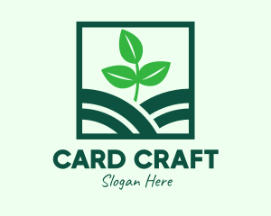 Organic Plant Seedling logo design