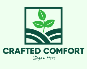 Organic Plant Seedling logo design