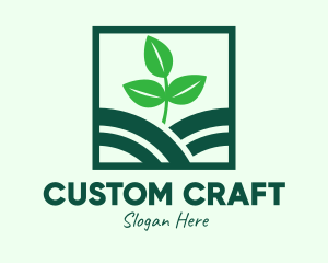 Organic Plant Seedling logo design