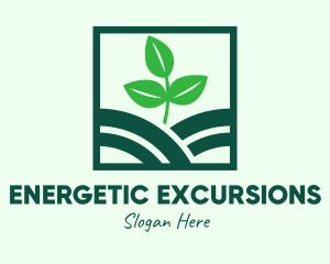 Organic Plant Seedling logo design