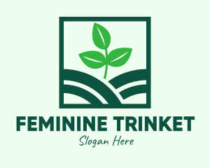 Organic Plant Seedling logo design