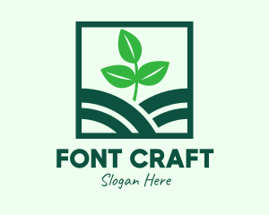 Organic Plant Seedling logo design