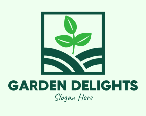 Organic Plant Seedling logo design