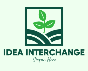 Organic Plant Seedling logo design