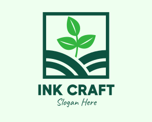 Organic Plant Seedling logo design